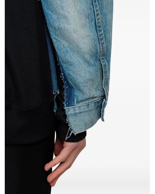 Junya Watanabe Blue Denim Panelled Jacket for men