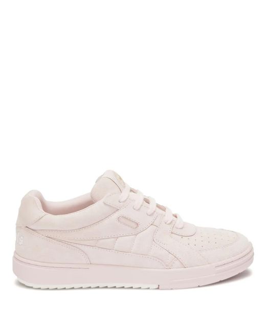 Palm Angels Pink Women Univ Origin Suede Sneakers