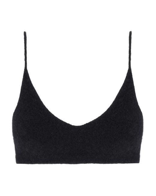 Laneus Black Knitted Tank Top