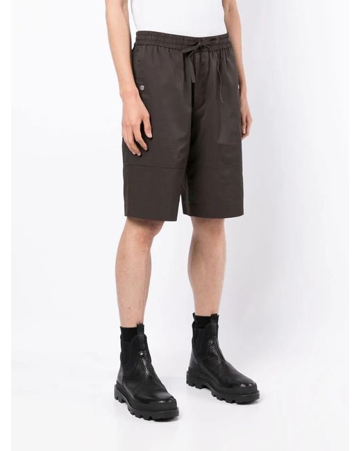 3.1 Phillip Lim Gray Drawstring-Fastening Shorts for men