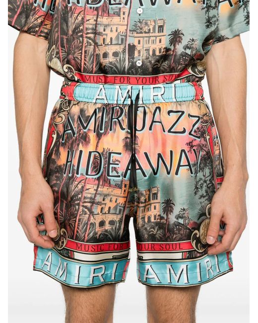 メンズ Amiri Jazz Hideaway ショートパンツ Multicolor