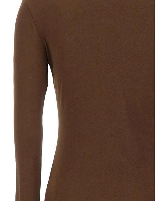 Entire studios Brown Sheer Long Sleeve Top