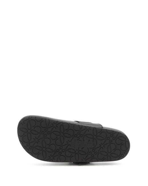 Loewe Clogs mit Schnalle in Black für Herren