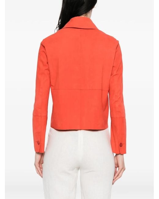 Bully Red Jacke Mit Geknöpften Taschen