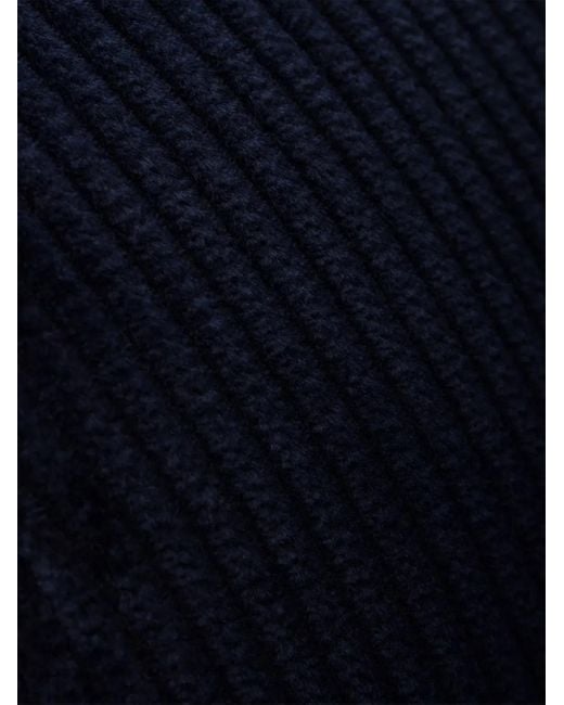 Prada Blue Corduroy Baseball Cap