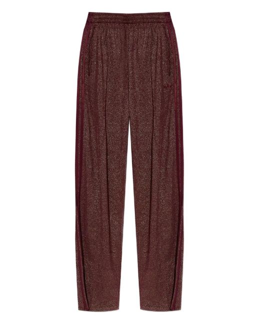 Adidas Purple Lurex Firebird Track Pants