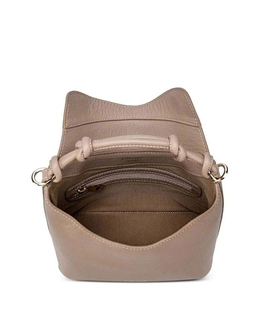 Esin Akan Brown Midi Chelsea Tote Bag