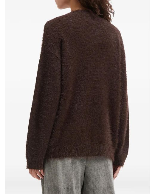 B+ AB Black Bow Crew-Neck Sweater