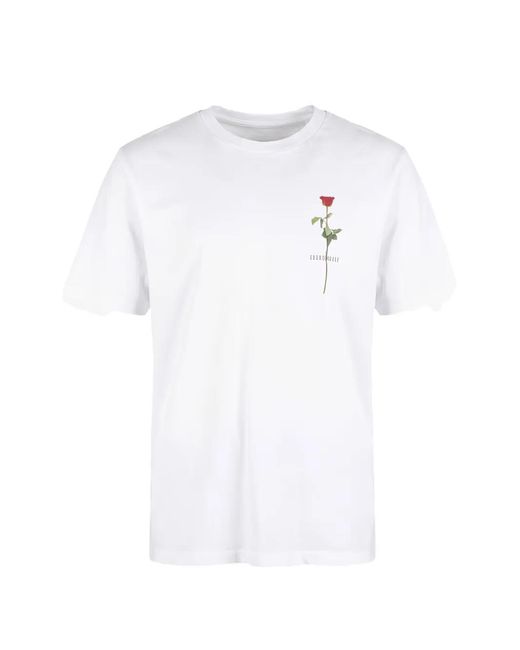 Societe Anonyme White Rose Graphic-Print T-Shirt