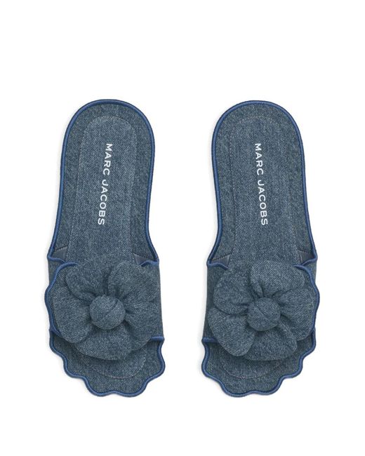 Marc Jacobs Blue Daisy Denim Sandals