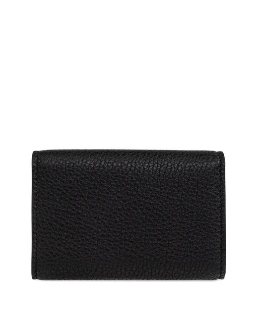 Givenchy Black Logo Leather Keyring for men
