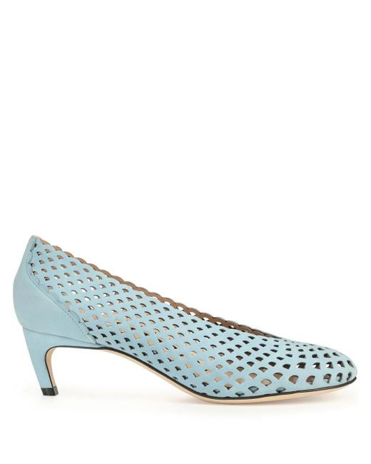 Sergio Rossi Blue Sr Micro Mermaid Pumps