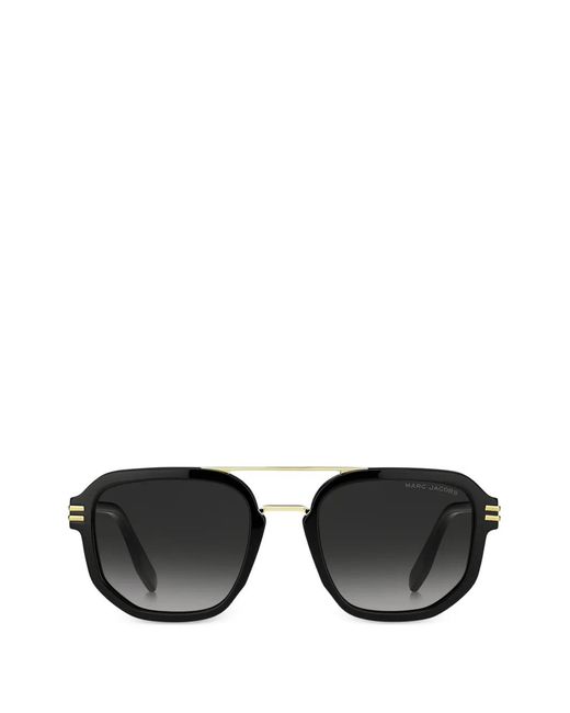 Marc Jacobs メンズ ブラック ジオメトリックフレーム サングラス