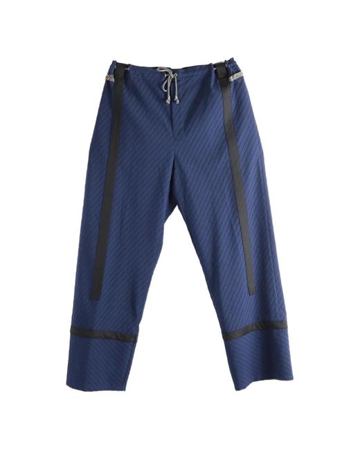 Kiko Kostadinov Blue Kyan Patterned Trousers for men
