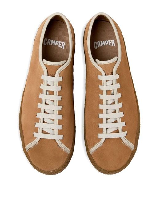 Camper Brown Peu Suede Sneakers for men