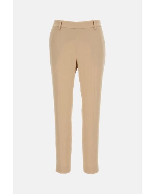 Alberto Biani Natural Straight-Leg Trousers