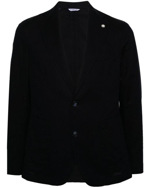 メンズ Manuel Ritz ロゴ シングルジャケット Black