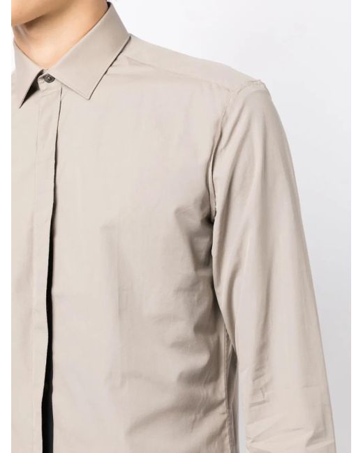 Lanvin Natural Spread-Collar Cotton Shirt for men
