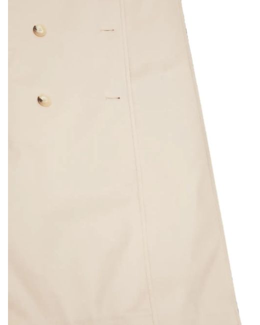 Gabardina Con Cinturón Lacoste de color Natural