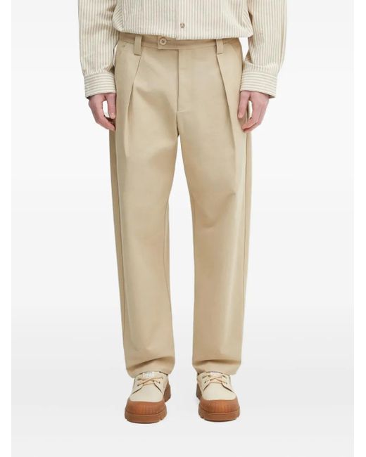 A.P.C. Natural Pleated-Pocket Trousers for men