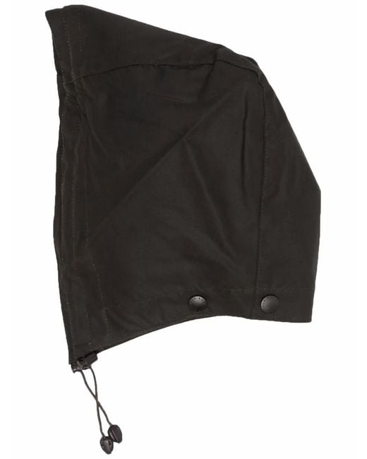 Barbour Black Waxed Cotton Hood
