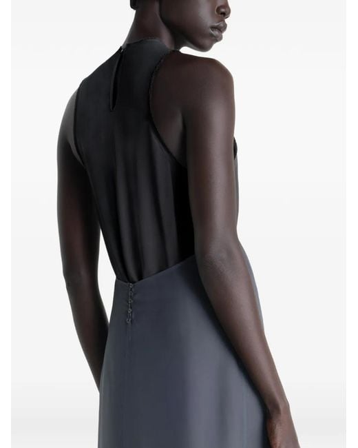 Lemaire Blue Column Sleeveless Midi Dress