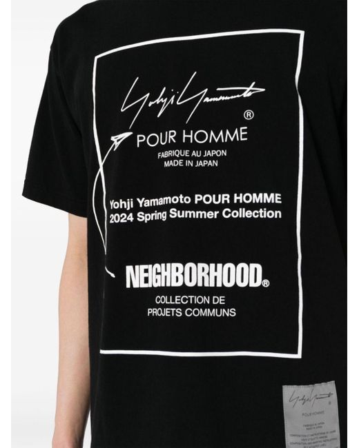 メンズ Yohji Yamamoto X Neighborhood Tシャツ Black