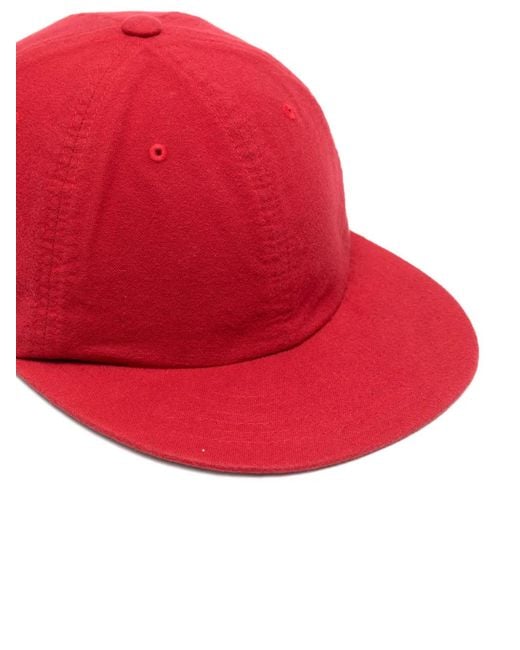 Low Classic Red Cotton Baseball Cap