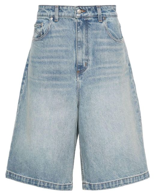Rhude Jeans-Shorts mit tiefem Schritt in Blue für Herren