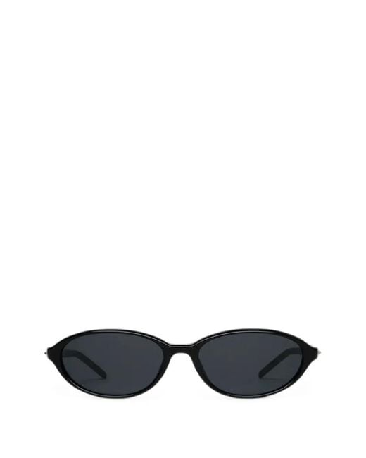 Chimi Black Elipse Oval-Frame Sunglasses