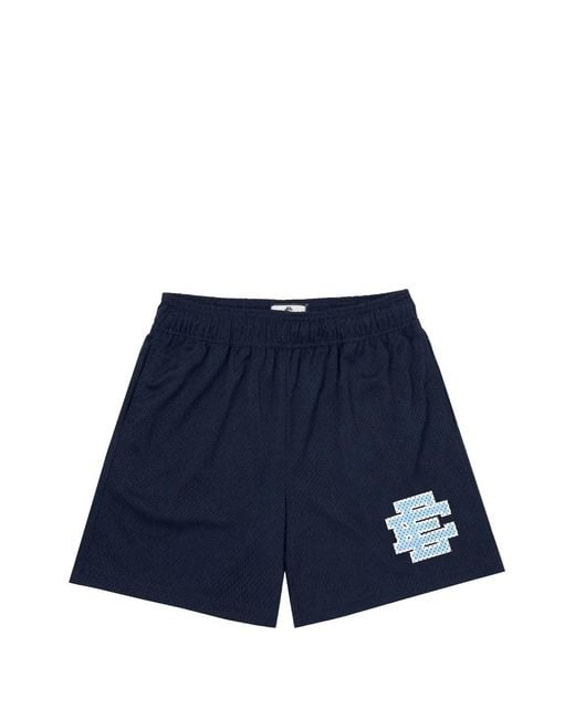 Bermudas Ee Basic Con Logo Estampado Eric Emanuel de hombre de color Blue