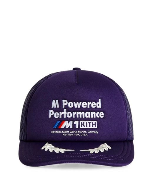 Kith Blue Bmw M1 Podium Nolan Trucker Cap for men