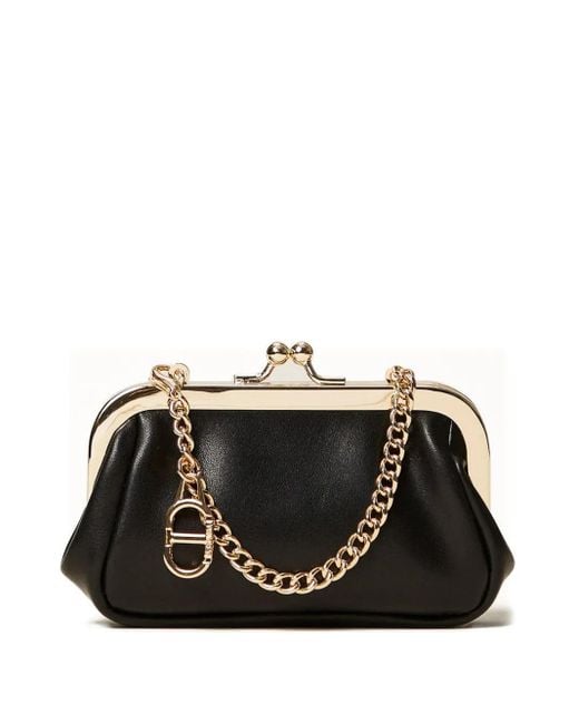 Twinset Black Chain-Detail Coin Purse