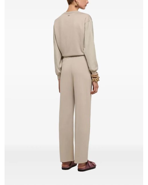 Agnona Natural Drawstring-Waist Trousers