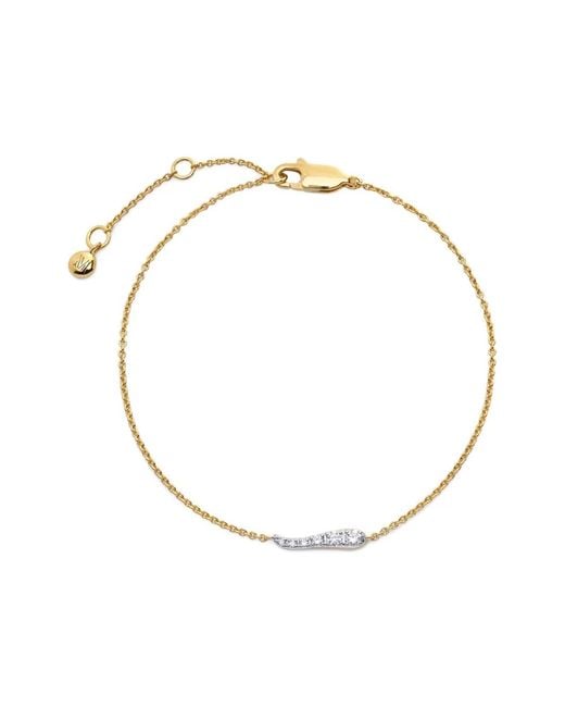 Monica Vinader White Diamond-Embellishment Bracelet