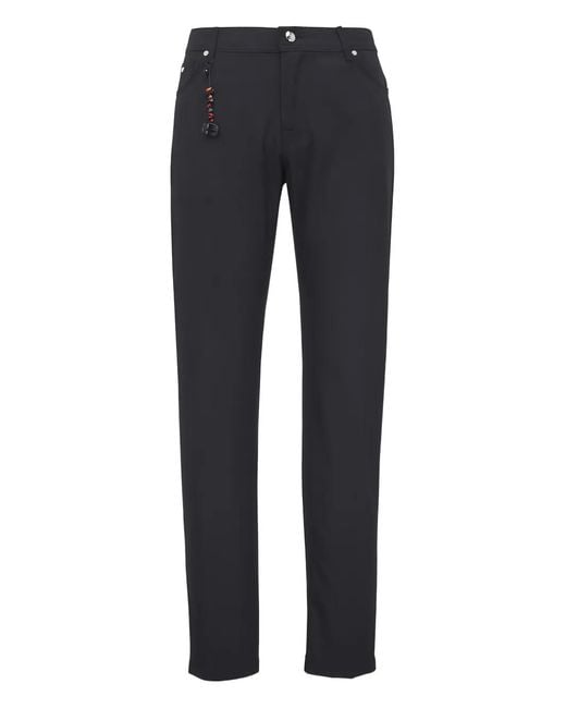 Marco Pescarolo Blue Five-Pockets Trousers for men