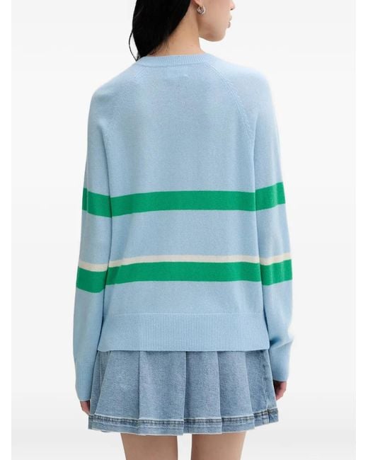 From Future Blue Striped Sweater