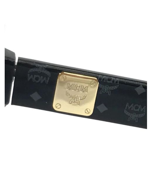 メンズ MCM モノグラム キャットアイ サングラス Black