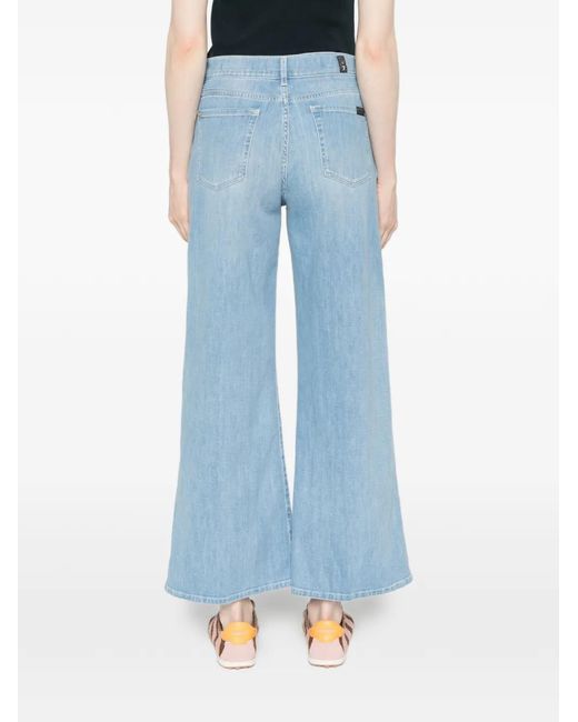 Seven7 Blue Cropped Jeans