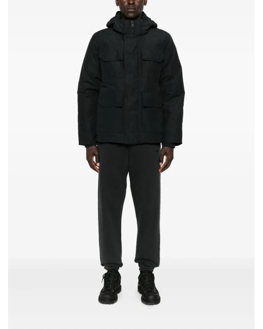 Canada Goose Black Maitland Hooded Parka Coat for men