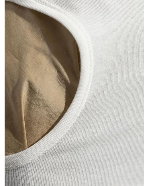 Maison Margiela White Layered Knee-Length Skirt