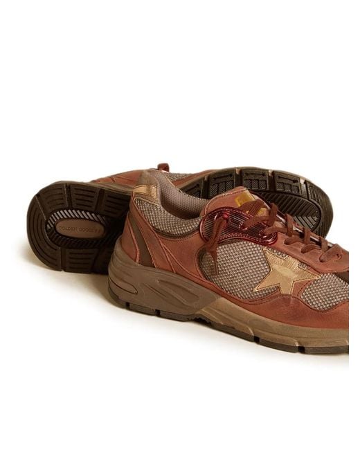 Golden Goose Deluxe Brand Brown Dad-Star Sneakers for men