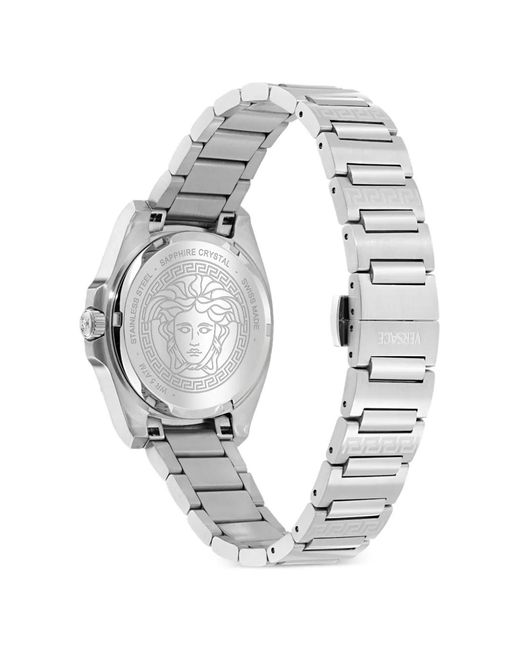 Versace White Greca Pulse 36Mm Watch
