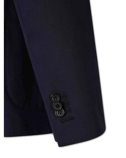 Incotex Blue Single-Breasted Notch-Lapels Blazer for men