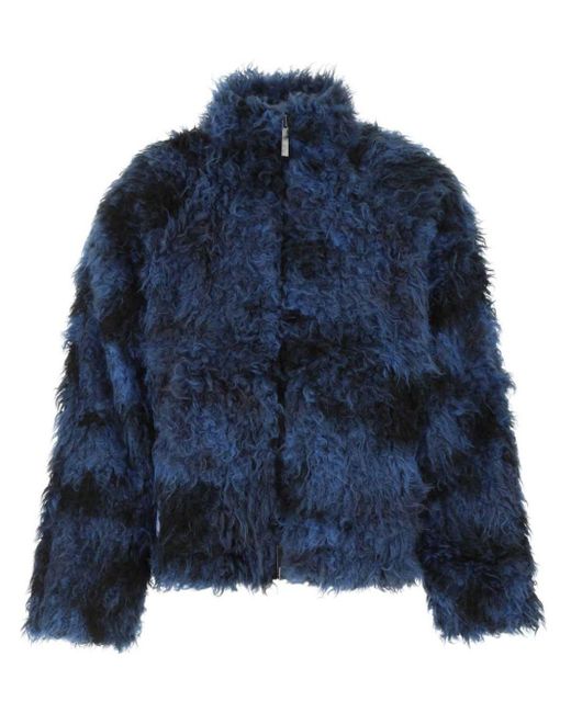メンズ McQ Alexander McQueen エコファー ジャケット Blue