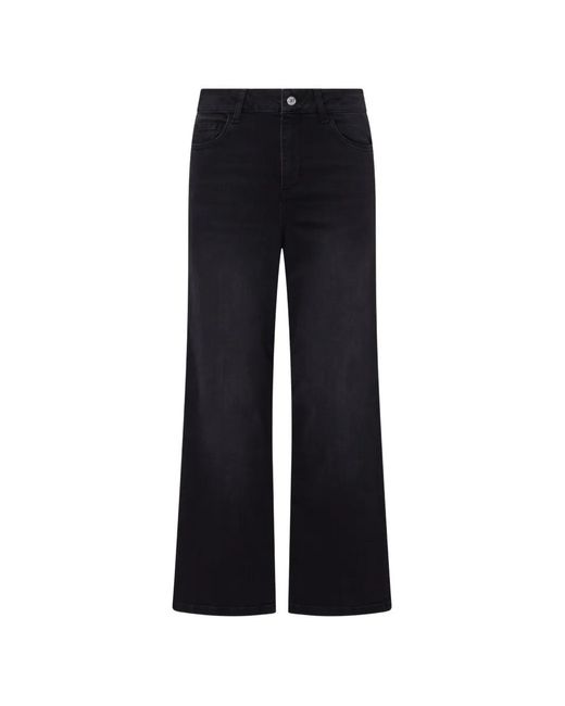 Liu Jo Blue Cropped Flare Pants