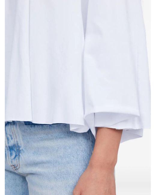 MM6 by Maison Margiela White Long Sleeved Top