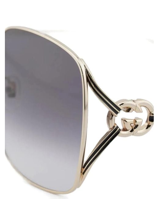 Gucci Gray Interlocking-G Sunglasses