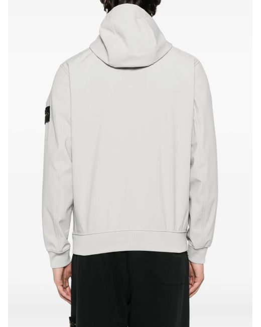 メンズ Stone Island Q100004 フーデッドジャケット Gray
