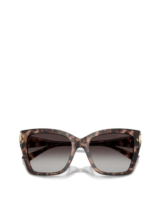 Jimmy Choo Gray Logo-Detail Sunglasses